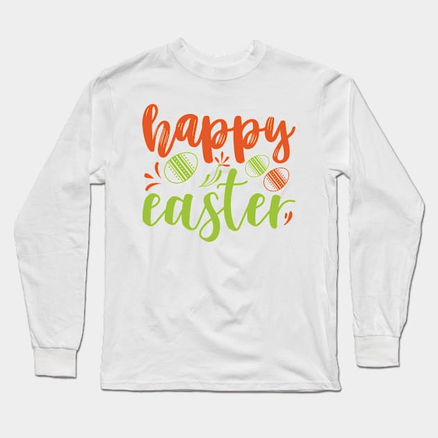 Happy Easter Long Sleeve T-Shirt by Sohidul Islam